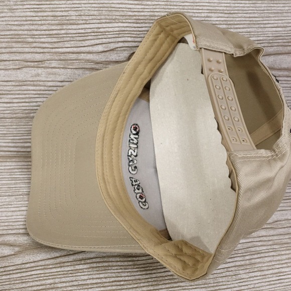 NEW! COPA CASINO ONE SIZE BEIGE ADJUSTABLE SNAPBACK BASEBALL HATE CAP - Picture 7 of 8